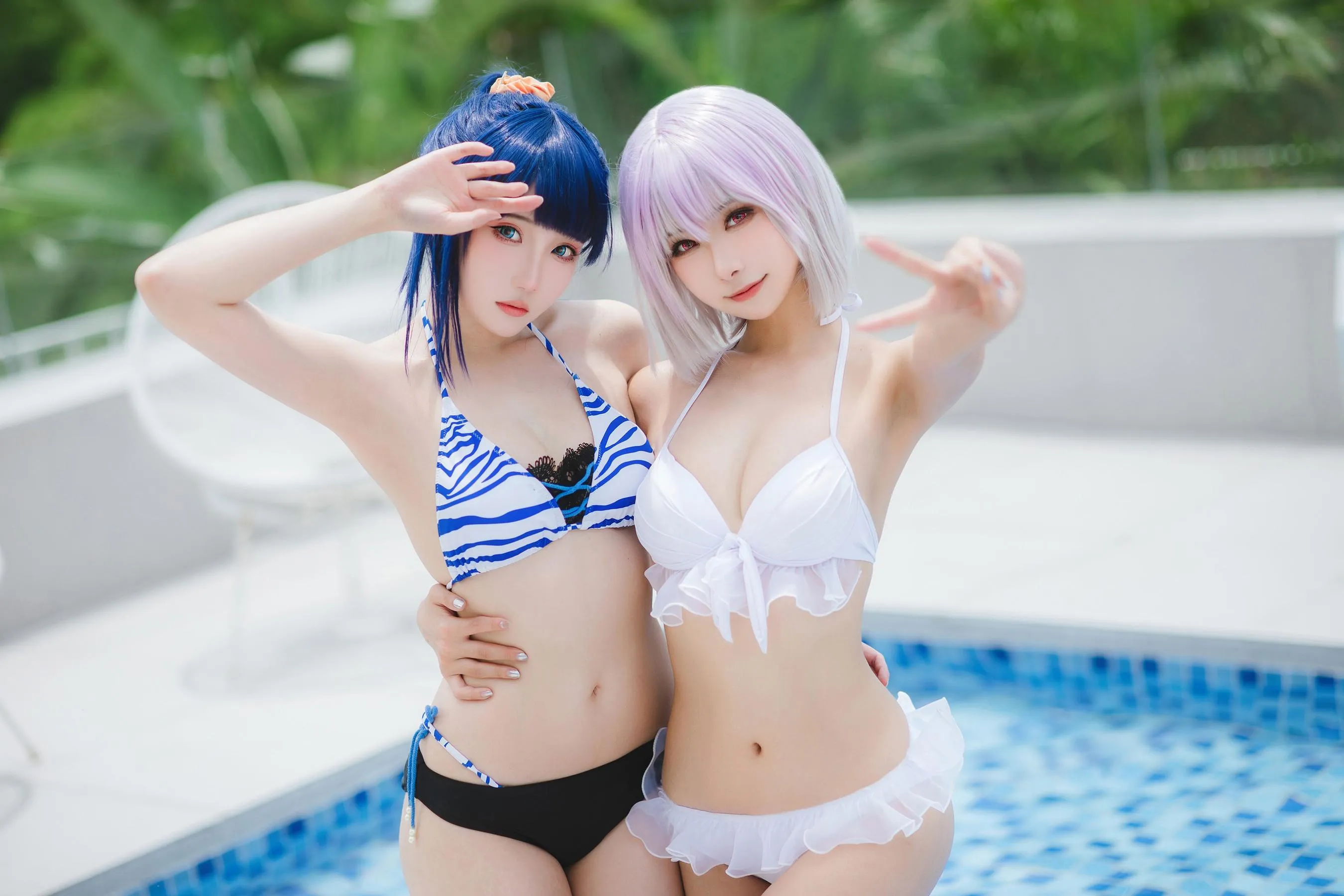 Momoko葵葵 – NO.35 瓜希酱 SSSS.GRIDMAN 宝多六花新条茜 泳装 [55P]插图4